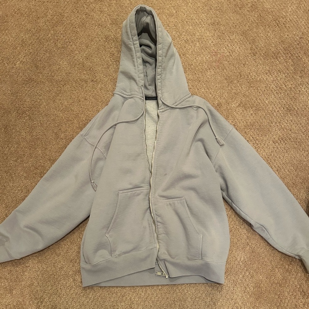 Brandy Melville light blue zip up